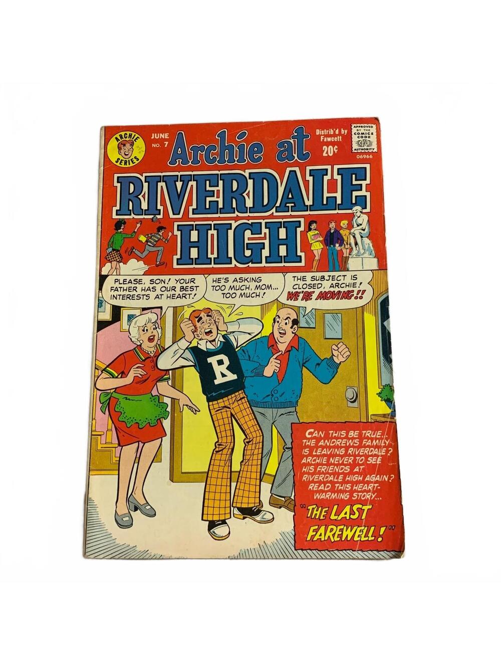 Archie at Riverdale High #7 June 1973 Archie Comics The Last Farewell! 20¢